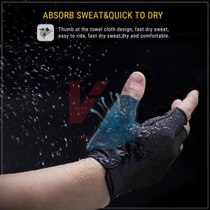 Gants de vélo pour hommes et femmes, antidérapants, absorbant les chocs, rembourrés, pour vélo de route, VTT, entraînement en salle de sport - Product Image 4