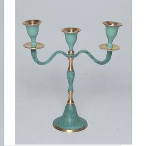 Bougeoir en métal à 5 bras gravé à la main au design créatif pour la décoration de mariage, de fête, d'hôtel, de restaurant - Product Image 3