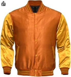 Chaqueta Universitaria Personalizada de Satén para Hombre, Ropa de Invierno con Decoración de Piel, Chaqueta de Invierno Impermeable y Transpirable - Product Image 2