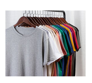 T-shirt en coton pur 190g, coton peigné serré, broderie personnalisée, prix d'usine Chine, Bangladesh - Product Image 1