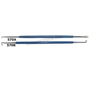 Producto de alta calidad, gancho de resorte, empujador de horquilla plano con herramientas de joyero con aislamiento azul, herramienta de joyería de alta calidad, la empresa más baja - Product Image 3
