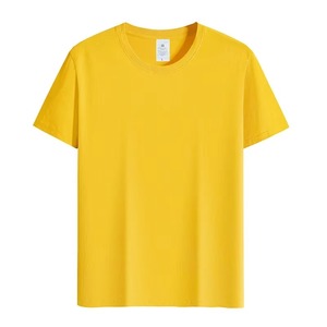 100% algodón puro verano marca de gama alta hombres manga corta cuello redondo estilo de moda media manga Top transpirable camiseta - Product Image 5