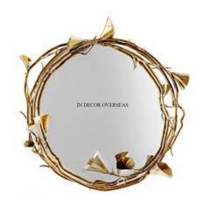 Dernier modèle Arrivée Argent Fini Unique Designer Élégant Cadre En Métal Maison Et Hôtel Intérieur Décoration Murale Miroir Fourniture - Product Image 4