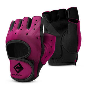Gants de sport en cuir sur mesure, demi-doigts, respirants, pour hommes et femmes, musculation, entraînement physique, équipement de sport - Product Image 1