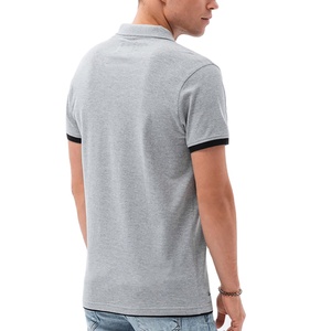 OEM Men Summer Short Sleeve for Button Sports Shirt Custom Logo Quick Dry Knitted Polyester/Cotton Fabric Digital Printing - Product Image 2