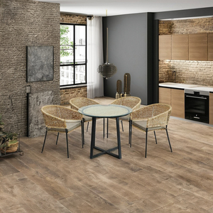 Arthur Traditional Taste Asian Design <b>Rattan</b> <b>Dining</b> Room Furniture <b>Dining</b> <b>Table</b> Set Tempered Glass Top Handmade Indonesia Home - Product Image 1