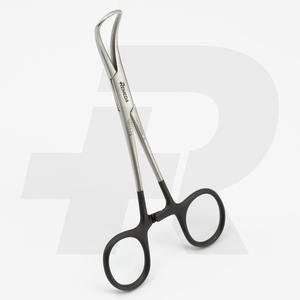 REMEDA Backhaus Abrazadera de toalla 13cm Curvada 1x1 Prong Sharp Backhaus Forceps Alemán Inoxidable - Product Image 1