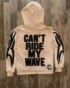 OEM Manufacturer <b>Distressed</b> Embroidery And Acid Wash <b>Top</b> Trending Tracksuit Cotton Fleece Premium Quality Tracksuit 500 GSM - Product Image 2