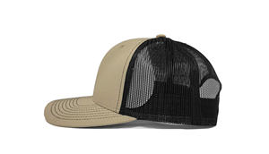 Gorra de camionero de malla caqui/negra, venta al por mayor, sombreros de camionero de alta calidad en blanco, gorra deportiva de moda - Product Image 3