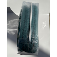 Sac d'emballage personnalisé en PVC transparent pour textiles de maison, sac de rangement givré à soufflets pour serviettes et couettes avec fermeture éclair transparente et poche intérieure