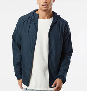 Chaqueta Cortavientos Anorak Ligera con Cremallera Completa para Hombre, Estilo Vintage Personalizado, Otoño, Nailon 100%, Colores Contrastantes - Product Image 5