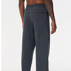 กางเกงวอร์มผู้ชายผ้าหนาแบบสบายๆ กางเกงผู้ชายฤดูหนาวสีพื้น มีเชือกผูกเอวกลาง กางเกงผ้าแคนวาสผู้ชายทรงตรง สไตล์สปอร์ต - Product Image 6