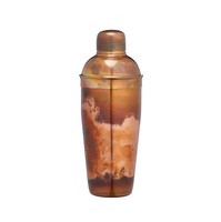 Shaker à cocktails en cuivre martelé - Outil de bar en métal personnalisable, capacité 500 ml, marque ASMON BRASS, 24 pièces, pour hôtels et restaurants