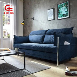 Home Modern <strong>Sofa</strong> <strong>Bed</strong> Fabric Furniture <strong>Sofa</strong> Cum <strong>Bed</strong> Divano Letto Blue and White <strong>Folding</strong> <strong>Sofa</strong> <strong>Bed</strong> - Product Image 6