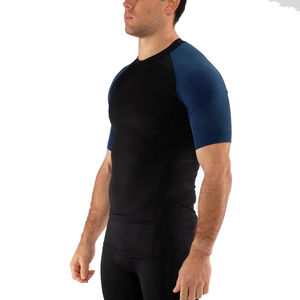 Rashguard à compression à séchage rapide pour hommes, short BJJ et MMA, chemise à manches courtes pour adultes - Product Image 2