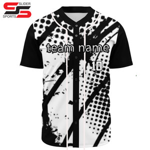 Venta caliente de encargo del béisbol Jersey de los hombres de manga corta baratos uniformes deportivos camisetas personalizadas - Product Image 5