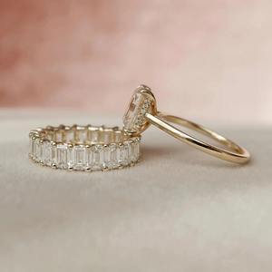 Top Selling 10K Solid Gold <b>Moissanite</b> Diamond <b>Ring</b> for Elegant Bridal Engagement <b>Ring</b> Available at Affordable Price - Product Image 2