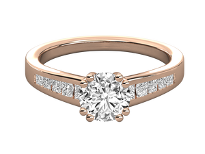 Anillos Clásicos de Color E para Mujer al por Mayor, Oro Sólido de 14K, Certificado IGI, Diamante Cultivado en Laboratorio de 1ct 2ct, Corte VVS, Anillo de Compromiso y Boda - Product Image 3