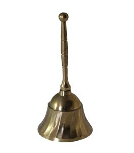 Cloche à main classique en laiton pour les pratiques de méditation spirituelle, produisant un son apaisant pour un environnement de prière paisible - Product Image 5