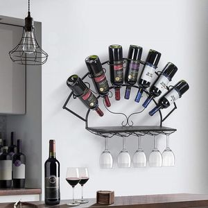 Casier à vin géométrique moderne avec revêtement en poudre Finition Porte-bouteille de vin Support de casier à vin Outils de barre en métal de l'Inde - Product Image 5
