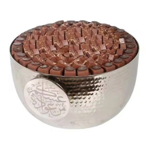 Bol de vaisselle écologique au design moderne pour hôtel, bol de service à chocolat en métal de grande taille de qualité créative pour les fêtes de mariage - Product Image 1