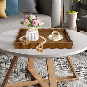 Plateau de service rectangulaire Petit-déjeuner au lit, Table basse, Table à manger Cuisine - Parfait pour le salon, la chambre à coucher, la décoration d'entrée - Product Image 2