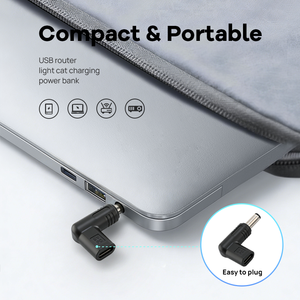 Adattatore Convertitore di Alimentazione da USB-<span class=keywords><strong>C</strong></span> a DC 5V per Laptop, Alimentatore Portatile e Utensili Elettrici con Design ad Angolo Retto/Gomito - Product Image 4