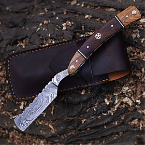 Handcrafted Damascus Steel Custom Straight <b>Razor</b> <b>Men</b> Single Edge Blade Traditional Barber Tool Smooth Safe Close Shave Luxury - Product Image 2