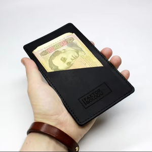 Porte-billet Logo personnalisé Restaurant Chèque Titulaire En Cuir Véritable Chèque Invité Présentateur Bill Titulaire LBH-0176 - Product Image 1