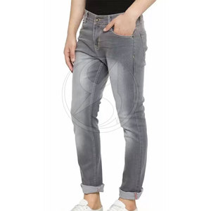 กางเกงยีนส์ขายาวสำหรับผู้ชายกางเกงลำลองพิมพ์ลายโลโก้แบรนด์ตามสั่ง - Product Image 3