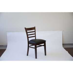 Sedia da Bar/Sala da Pranzo in Legno Stile Fattoria Contemporanea con Seduta in Pelle PU - Product Image 6