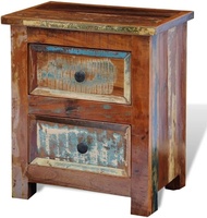 Chic Shabby Reclaimed Wood Nachttisch Vielseitige Wohn möbel für Apartment Hospital School Entry Office Shabby Chic Finish