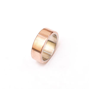 Caja de Anillo de Boda Cuadrada Clásica Hecha a Mano con Mokume Gane, Marca Burraq, Regalo Perfecto para Papá, Esposo, Novio, Soporte OEM - Product Image 3