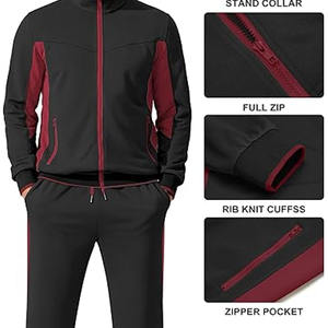 Conjunto Deportivo de Dos Piezas para Hombre, Transpirable, de Felpa, 100% Algodón, para Gimnasio, Fitness, para Correr, para Invierno, Subido por Dress Sports - Product Image 5