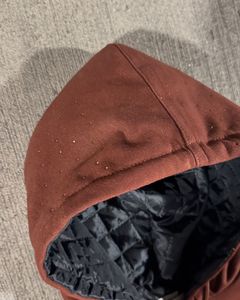 Veste Letterman de haute qualité pour hommes vêtements de rue personnalisés avec patch brodé col montant tissu de coton de laine pour l'hiver - Product Image 3