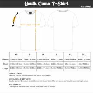 T-shirt camouflage vert Woodland jeunesse | Col rond 100% coton | T-shirt camouflage à manches courtes | Chemise d'extérieur durable et respirante - Product Image 6