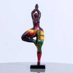 Estatua hecha a mano de laca para mujer, estatuas de dama de Vietnam, escultura lacada, sala de exhibición de oficina - Product Image 1