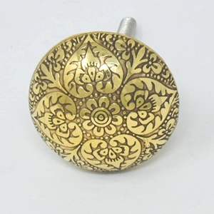 Adiba Home <b>Decor</b> Brass Art Deco Design <b>Door</b> <b>Knob</b> for Home Office Cabinets Cupboards Dressers Eco-Friendly Waterproof Easy - Product Image 4