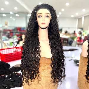 High Quality Black Bumerse Curly Natural Color Wigs From Vietnamese Human Hair Real Human Hair 2025 - Product Image 2