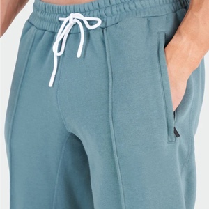 Joggers informales cepillados ajustados de poliéster y algodón de peso medio para hombre, cierre de cordón a prueba de viento transpirable personalizado de alta calidad - Product Image 2