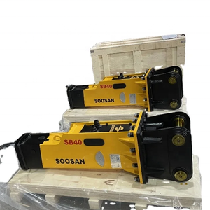 Martillo hidráulico SOOSAN modelo SB40 tipo caja adecuado para mini excavadoras, retroexcavadoras, MINICARGADORA para demolición pequeña - Product Image 1