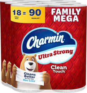 Papel Higiénico Charmin Ultra Strong Clean Touch, 18 Mega Rollos Familiares = 90 Rollos Regulares - Product Image 5