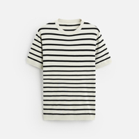 Camiseta de punto fluida de manga corta con cuello redondo para hombre, mezcla de viscosa/poliamida, transpirable, con acabado lavado, estilo casual
