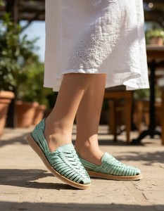 Mocassins en cuir tissé pour femmes, chaussures plates à enfiler, respirantes, antidérapantes, décontractées, pour un usage quotidien - Product Image 4