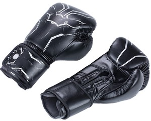 Gants de boxe en cuir véritable de haute qualité Design de logo personnalisé 8oz 16oz Entraînement d'arts martiaux Logo personnalisé en cuir PU de haute qualité 8oz - Product Image 1
