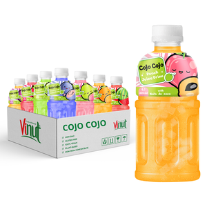 Vinut kỳ lạ uống NATA de <span class=keywords><strong>Coco</strong></span> nước trái cây 320ml chai Hương vị đào nước trái cây uống đóng hộp 24 chai nước giải khát nước thành phần chính - Product Image 1