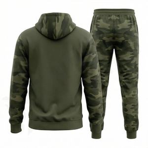 Conjunto Deportivo Premium de Sudadera con Capucha y Pantalones Jogger, Pantalones Cargo, Trajes Deportivos Unisex, Conjunto de 2 Piezas, Ropa Deportiva para Hombre, Gimnasio, Fitness - Product Image 2