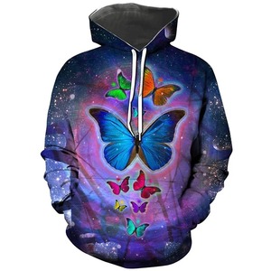 Pull imprimé de qualité supérieure 100% sweats à capuche en gros en coton biologique pour femme sweats à capuche décontractés au design élégant - Product Image 4