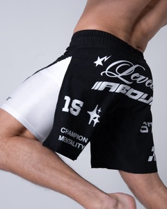 Shorts de boxe et MMA personnalisés imprimés par transfert thermique, nouveau design léopard, arts martiaux, unisexe, légers, personnalisables, vente chaude - Product Image 2