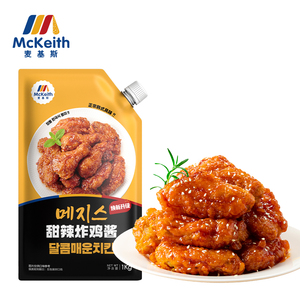 Salsa picante dulce estilo coreano Mckeith al por mayor en bolsa para pollo frito y pollo con maíz - Product Image 1